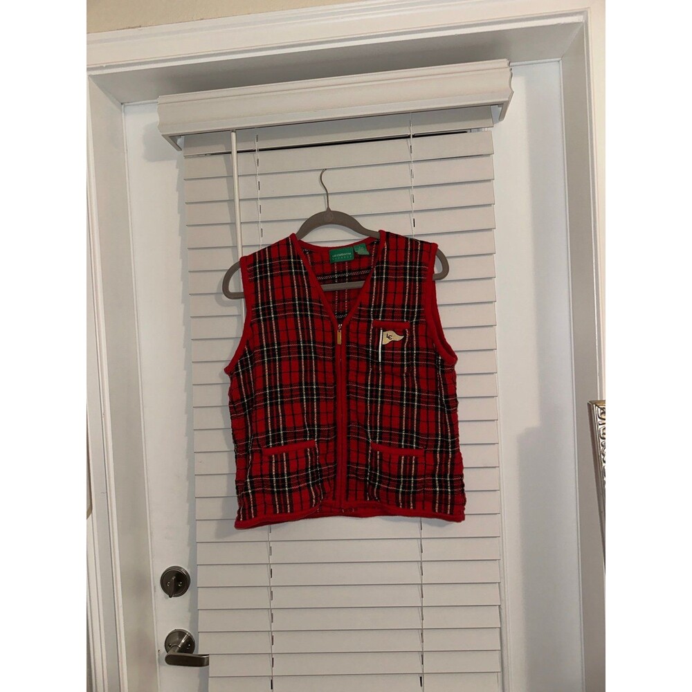 Liz Claiborne plaid vest
